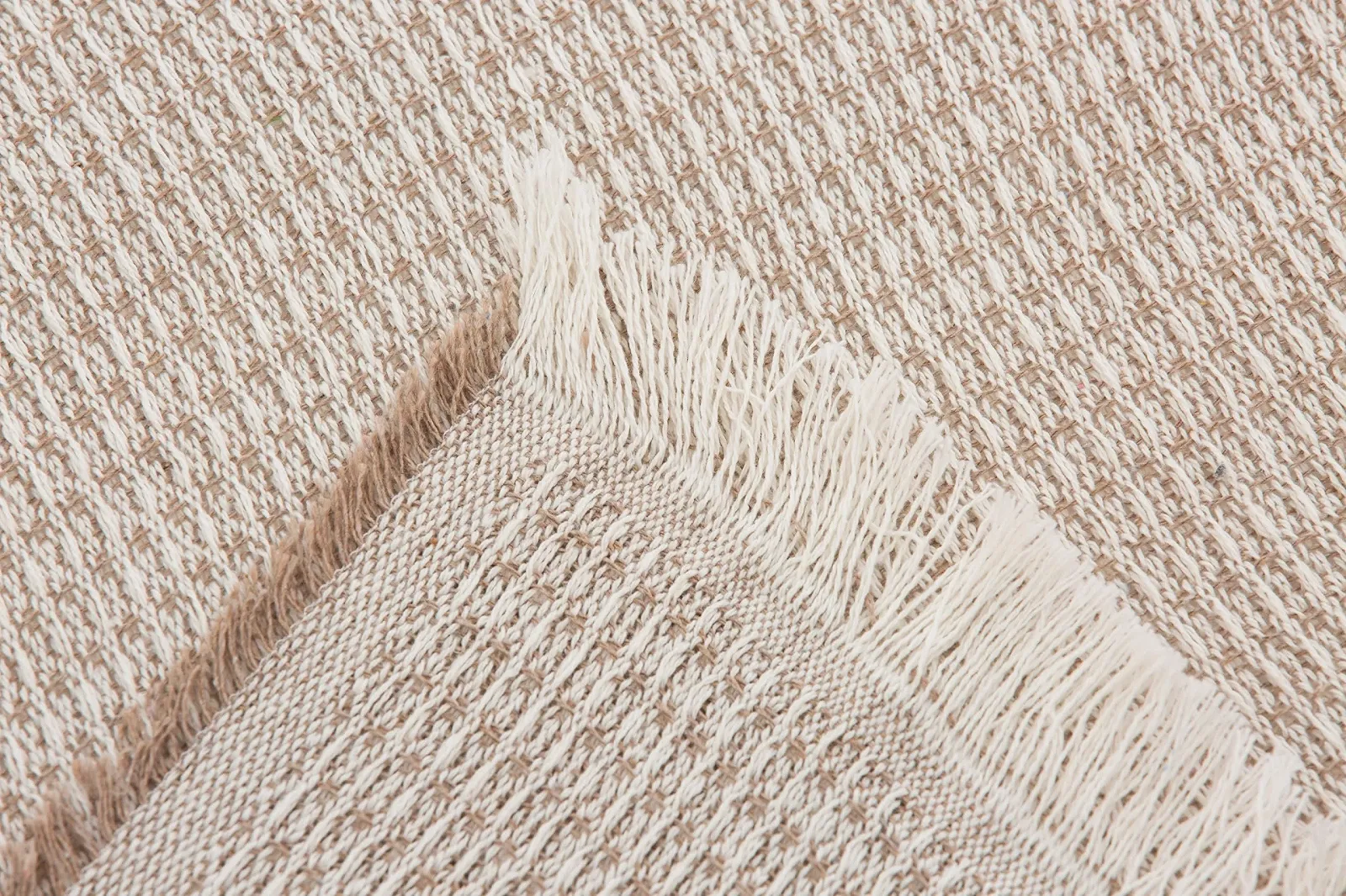 Покрывало Todocama Многоцелевое Вафельный Песочно-бежевый (230 x 260 см), фото №3