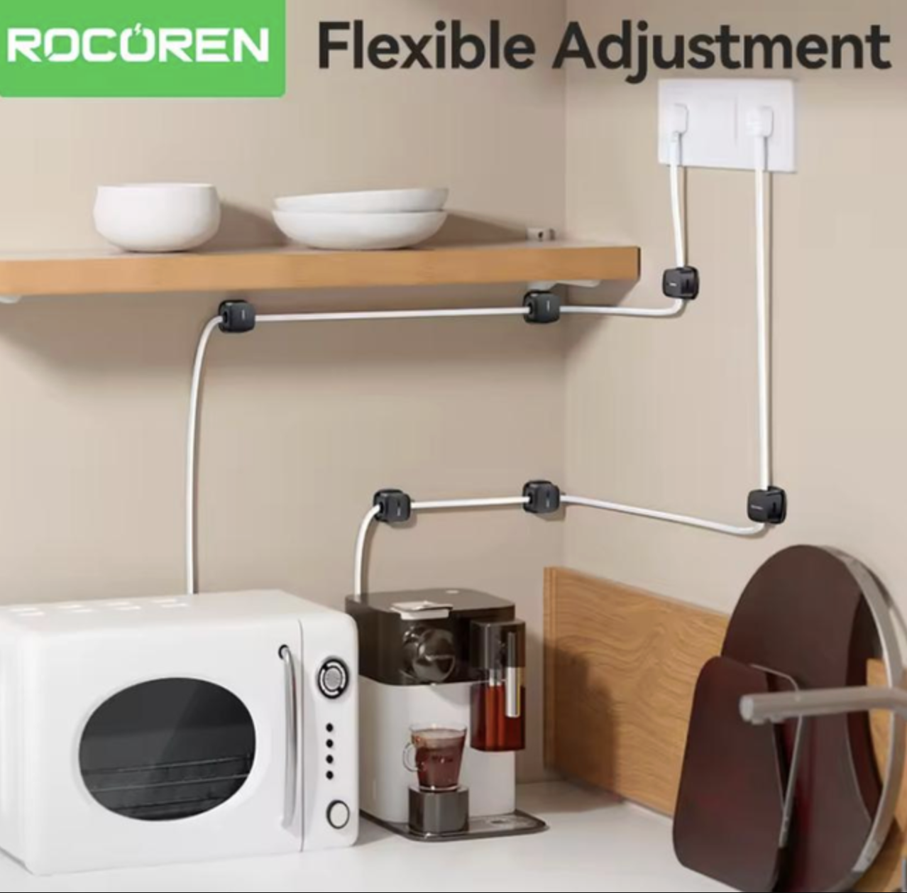 Органайзер кабелю фіксатор тримач стяжка затискач хомут для проводів 2 шт Чорний, фото №3 Органайзер кабелю фіксатор тримач стяжка затискач хомут для проводів 2 шт Чорний, фото №3