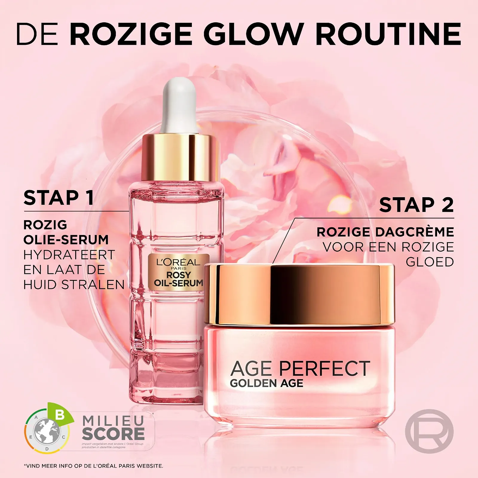 Денний крем L'Oréal Paris Age Perfect Golden Age Rosy Strengthening Care для зрілої шкіри 50 мл, фото №5 Денний крем L'Oréal Paris Age Perfect Golden Age Rosy Strengthening Care для зрілої шкіри 50 мл, фото №5