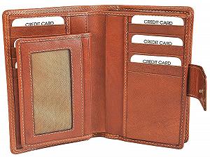 Гаманець Gianni Conti Superior Fine Italian Leather Medium 16 Card 918046 Tan synthetic.ua - Фото 1