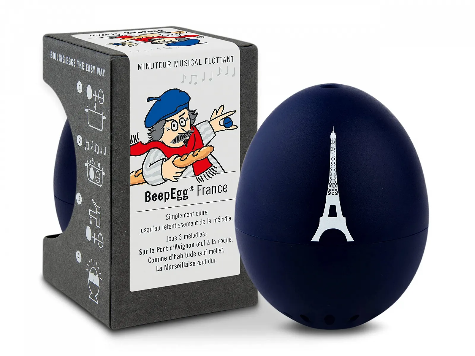 Таймер для яиц BrainStream PiepEi France 11A2058 Beep Egg Marine Blue, фото №1 Таймер для яиц BrainStream PiepEi France 11A2058 Beep Egg Marine Blue, фото №1