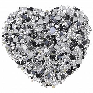 Полукруглые имитационные бриллианты из смолы TEHAUX, 2 шт. synthetic.ua - Фото 1