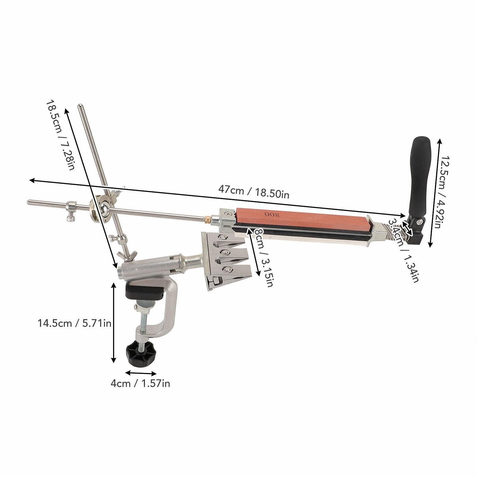 Точилка для ножей с фиксированным углом 180 to 3000 Grit Sintered Corundum Whetstone поворотная стальная (Style B), фото №2