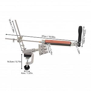 Точилка для ножей с фиксированным углом 180 to 3000 Grit Sintered Corundum Whetstone поворотная стальная (Style B) synthetic.ua - Фото 1