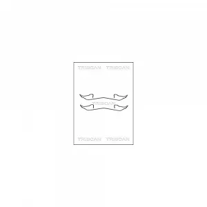 Комплект аксессуаров, тормозные колодки дисковые TRISCAN 8105 161617, задний мост - Фото 1