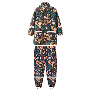 Дождевик Детский Для девочек Для мальчиков Легкая Куртка софтшелл Большие Размеры Дождевик Длинный Упаковываемый Для улицы с капюшоном Переходная куртка Большие Размеры Куртка софтшелл для девочек и мальчиков - Фото 1