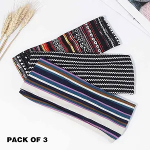 Повязка на голову в стиле бохо Черная synthetic.ua - Фото 1