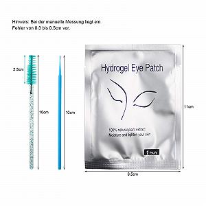 Набір Eyelash Brushes Multi-Colour Пластикова Щітка для Вій 100 Щіток для Вій, 100 мікрощіток, 20 подушечок для очей, 2 стрічки, 50 кілець для клею synthetic.ua - Фото 1
