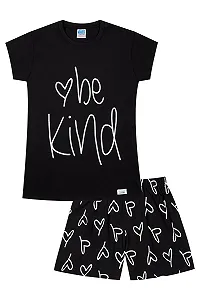 Пижама ThePyjamaFactory Be Kind Love Короткая Хлопок для девочек - Фото 1