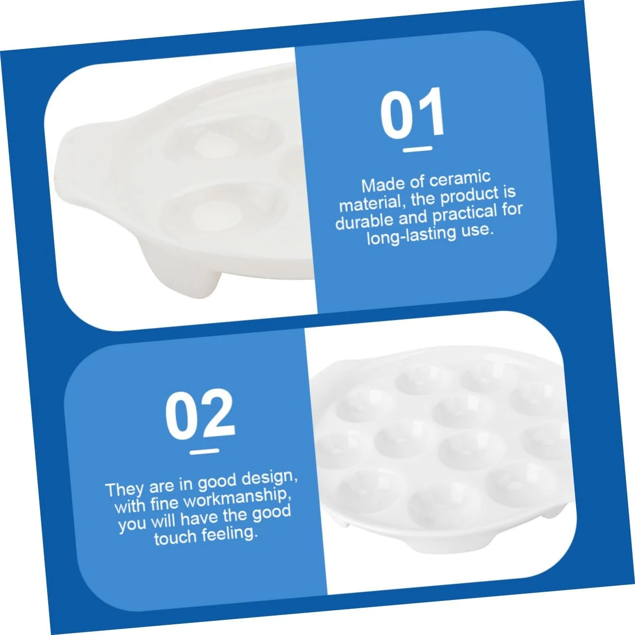 Формы для запекания улиток TOYANDONA 2 шт керамические жаропрочные для эскарго, фото №4