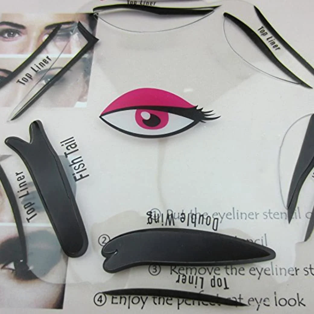 Трафарет для підводки очей 6 в 1 EyelaLe Інструмент для макіяжу очей, фото №5