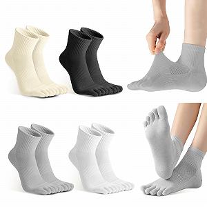 Шкарпетки з пальцями жіночі 4 пари, EU 35-42 - Фото 1