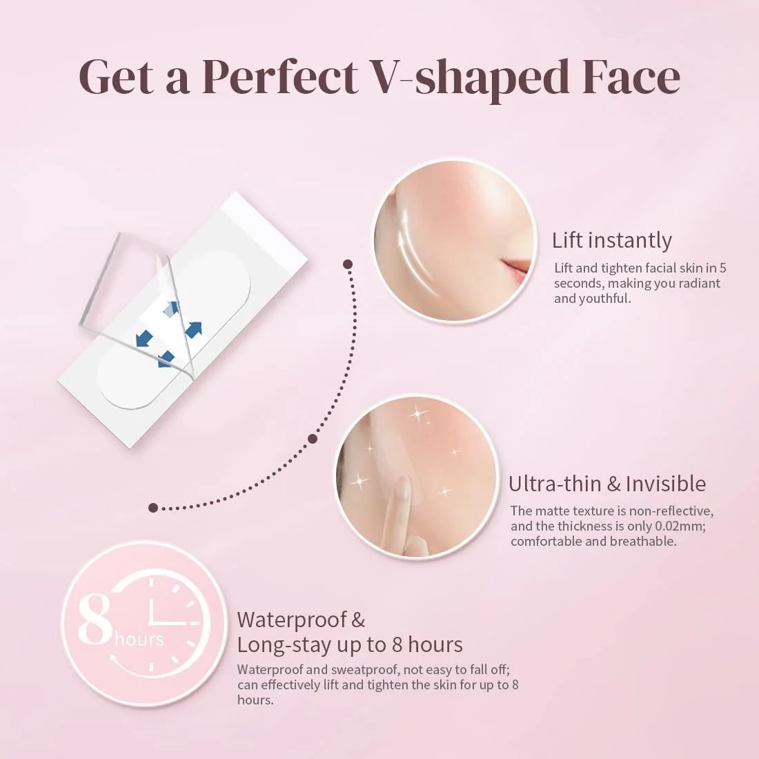 Наліпки для обличчя DOKONIMO для обличчя та очей, 40 шт, фото №2