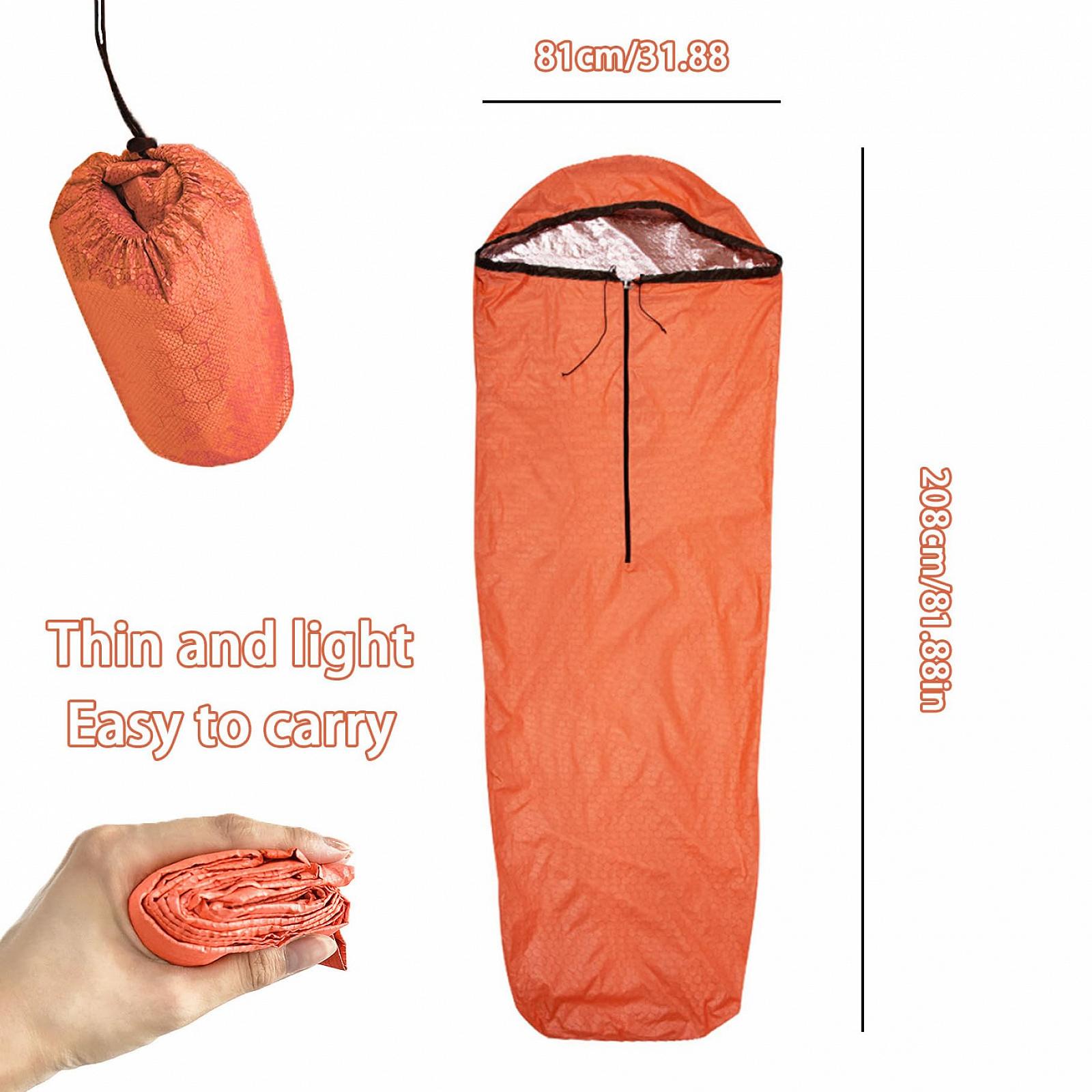 Спальний мішок Survival Bag Emergency Bag Lightweight Backpack Waterproof Bivvy, фото №5