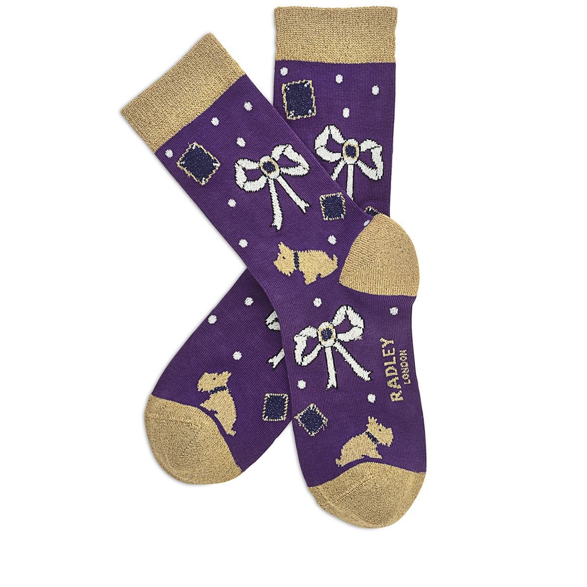 Носки RADLEY London Набор из 3 пар в подарочной коробке (Аметист) Размер 5 Аметист 5, фото №1