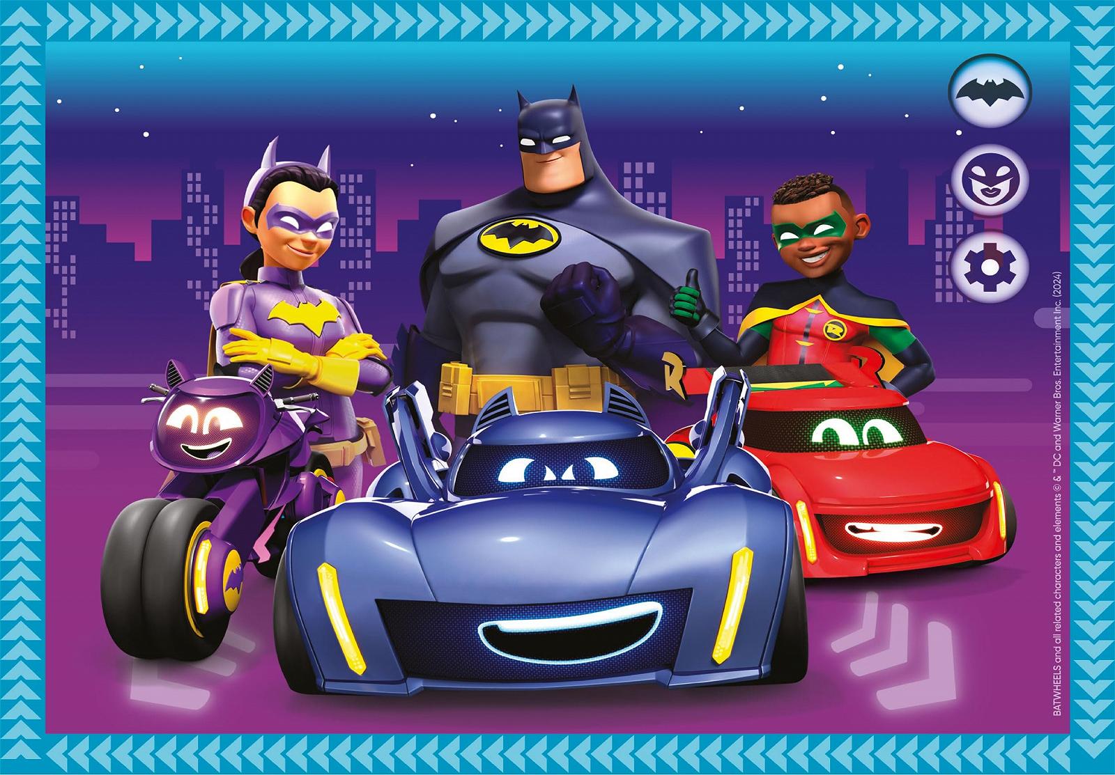 Пазл Clementoni Batwheels 21529 4 в 1 12, 16, 20, 24 элемента от 3 лет, фото №4