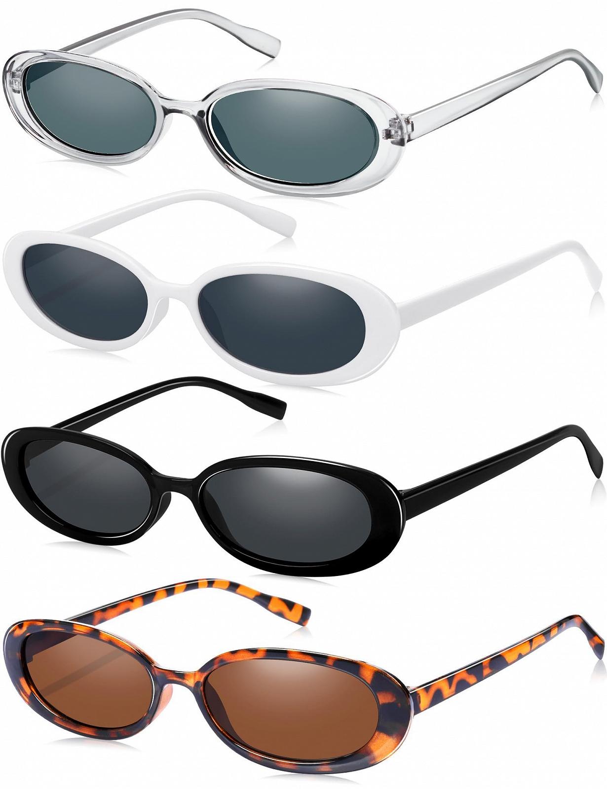 Солнцезащитные очки овальные винтажные Becellen Набор 4 шт., фото №8