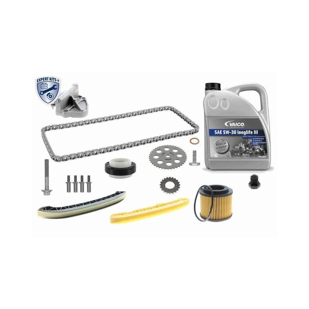 Комплект ланцюга ГРМ VAICO EXPERT KITS + V10-10008 для BMW SEAT SKODA VW VAG MINI, фото №1