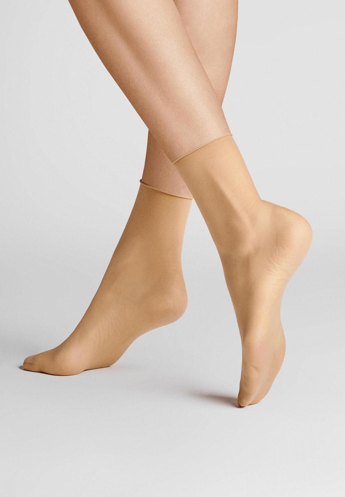 Носки Hudson Simply 20 Женские Ankle с подвёрнутым краем Teint 0010 35-38, бежевый, фото №2