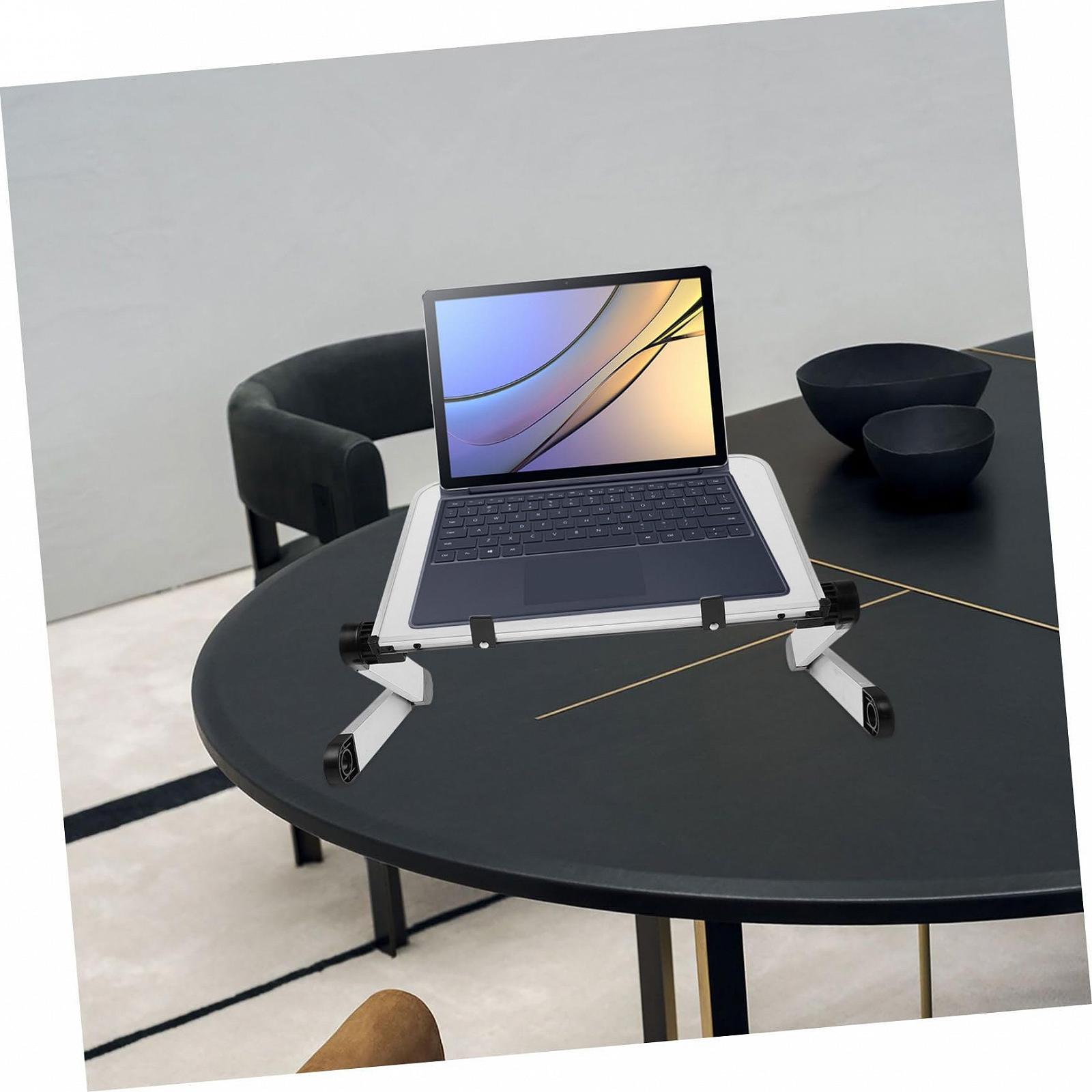 Гибкая Подставка для Ноутбука Gatuida с Регулируемой Высотой и Вращающимся Дизайном для Компьютеров и Планшетов, Складная и Портативная для Использования за Письменным Столом, в Путешествиях и в Кровати, фото №8 Гибкая Подставка для Ноутбука Gatuida с Регулируемой Высотой и Вращающимся Дизайном для Компьютеров и Планшетов, Складная и Портативная для Использования за Письменным Столом, в Путешествиях и в Кровати, фото №8