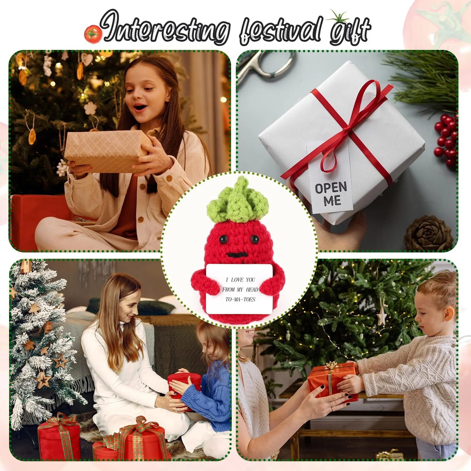 Кукла Вязаная Помидор Позитивный Карточка I Love You Красный 9 см, фото №7 Кукла Вязаная Помидор Позитивный Карточка I Love You Красный 9 см, фото №7