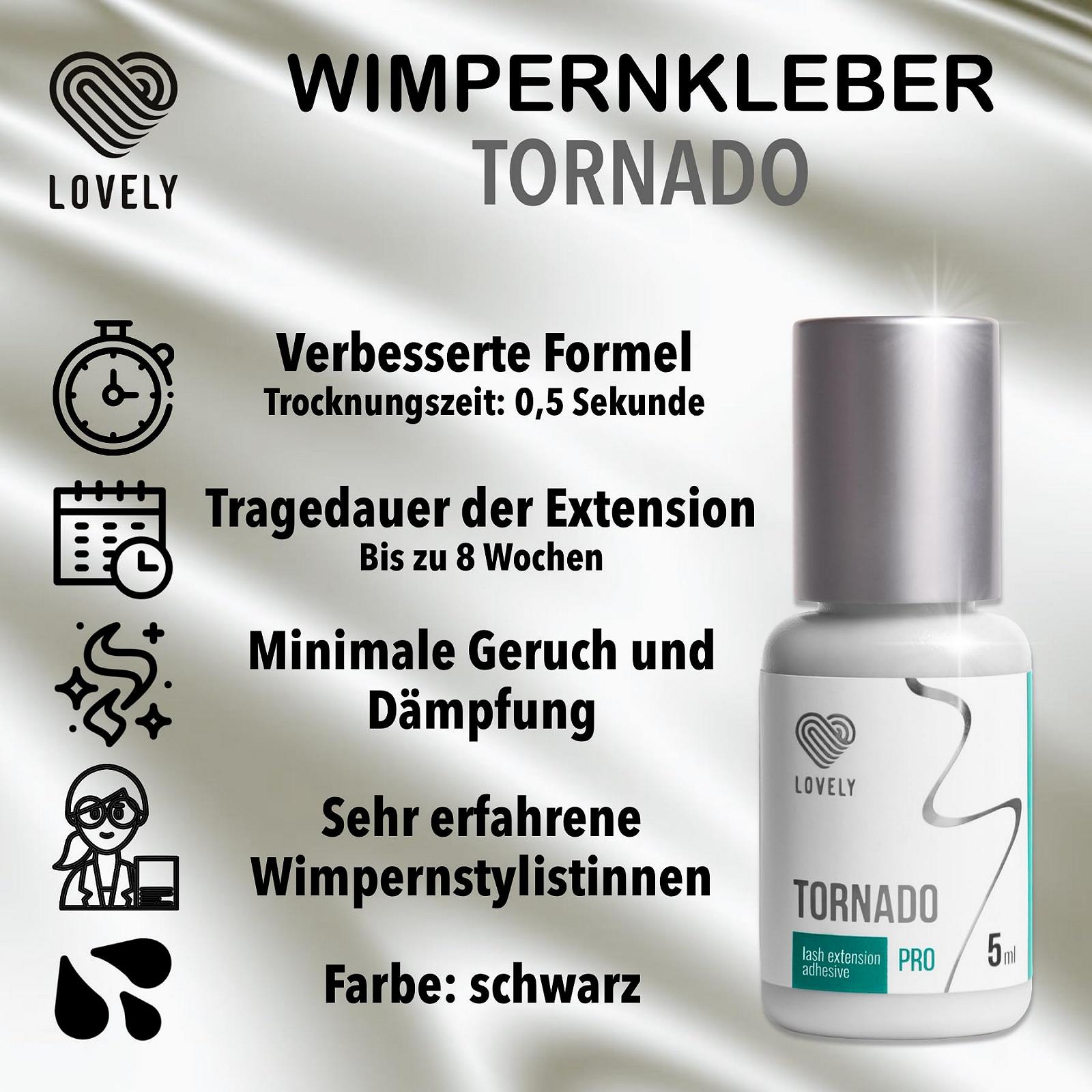 Клей для ресниц LOVELY Tornado Быстрый Черный 5 мл, фото №3