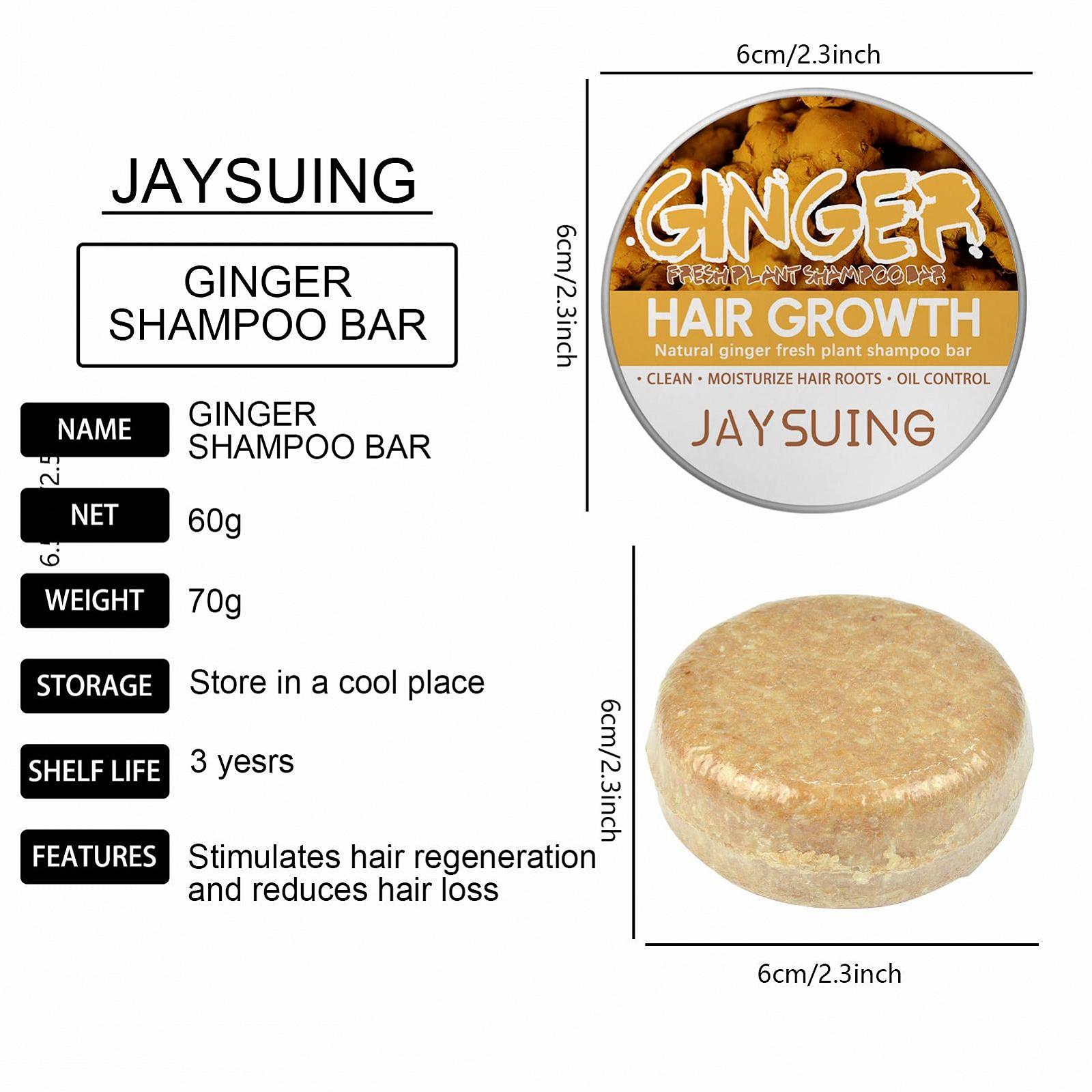 Шампунь твердый мыльный бар Ginger для волос поврежденные волосы, фото №4