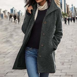 Тренч Пальто жіноче зимове synthetic.ua - Фото 1