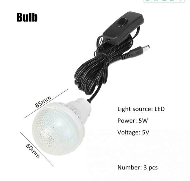 Портативний світлодіодний лампочка станції на сонячній батареї Power Bank 8017-3, фото №4 Портативний світлодіодний лампочка станції на сонячній батареї Power Bank 8017-3, фото №4