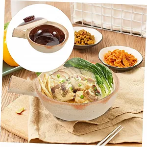 Кастрюля BESTYASH керамическая термостойкая с крышкой и ручками synthetic.ua - Фото 1