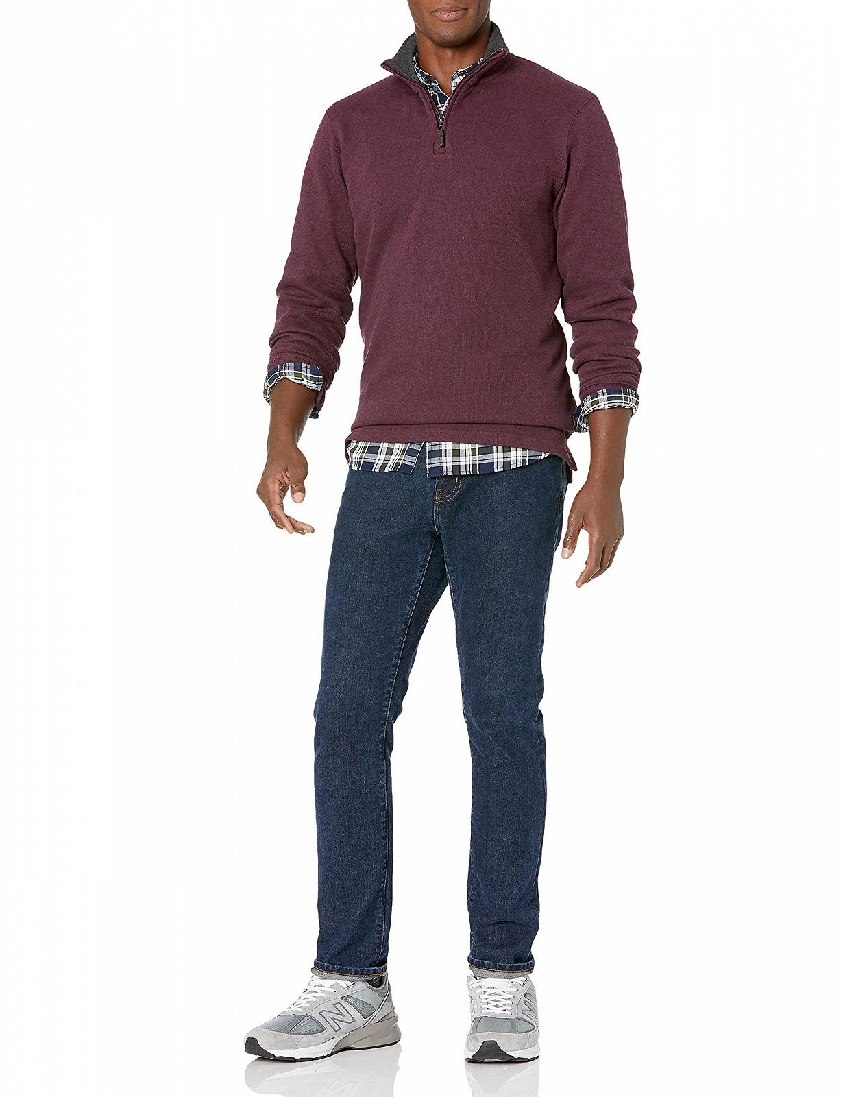 Джемпер чоловічий Amazon Essentials French Rib Quarter Zip, фото №4