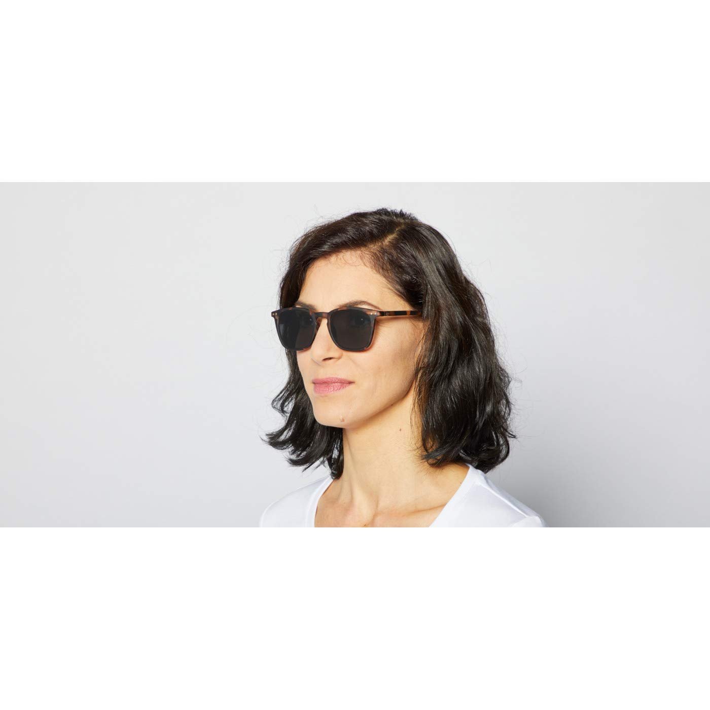 Сонцезахисні окуляри IZIPIZI Унісекс Форма #E Tortoise Soft Grey Lenses Сірий, One Size, фото №4