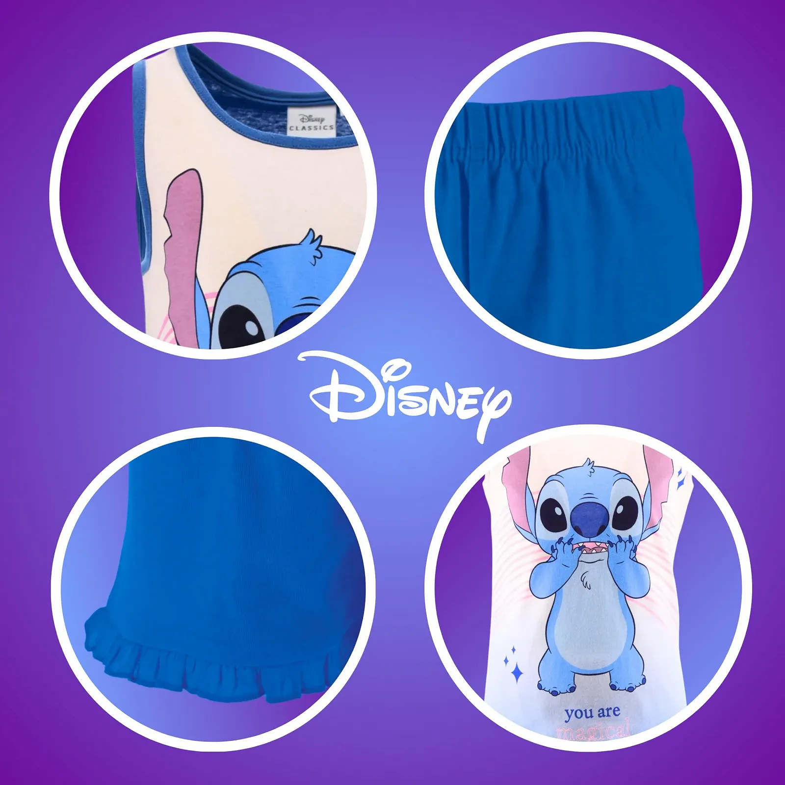 Піжама Disney Stitch Комплект для дівчат з 2 предметів 'You Are Magical', фото №8 Піжама Disney Stitch Комплект для дівчат з 2 предметів 'You Are Magical', фото №8