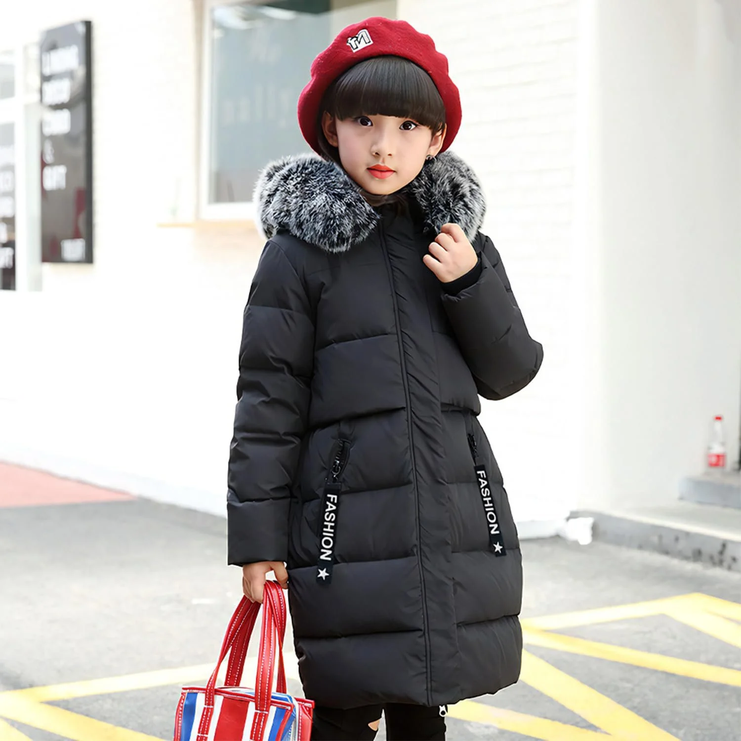 Дитяча зимова куртка Tilozs, стьобана куртка-тренч зимова, фото №3