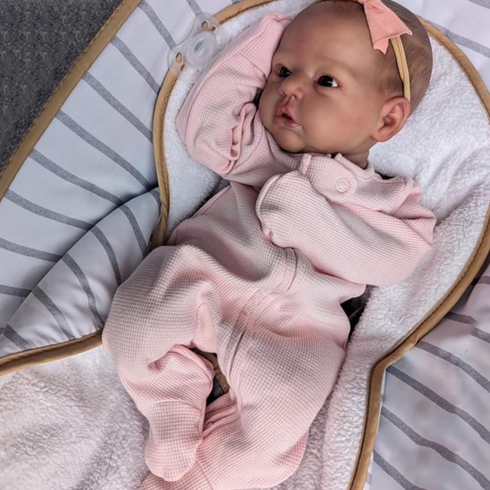 Кукла RXDOLL Reborn 45 см Глаза открыты Реалистичная недоношенная новорожденная мягкое тело Bebes Кукла для девочек, фото №1