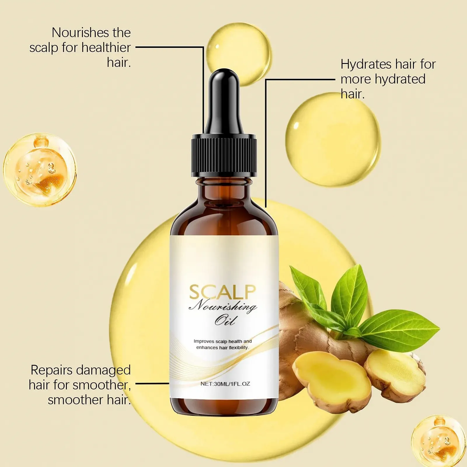 Олія для росту волосся zjhukfmc, 30 мл, фото №9