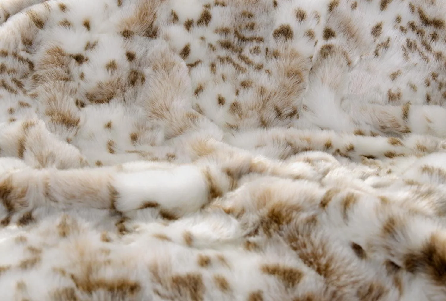 Меховое Одеяло Snow Leopard искусственный мех в 5 размерах, Плед, Покрывало или Меховая Подушка (150 x 200 см), фото №6