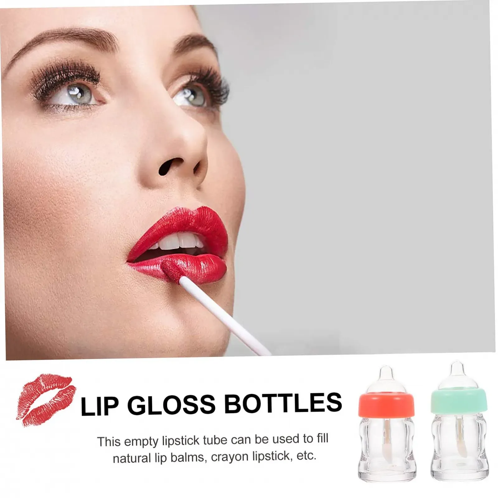 Блиск для губ MERRYHAPY 10St Flasche Прозорий, фото №4