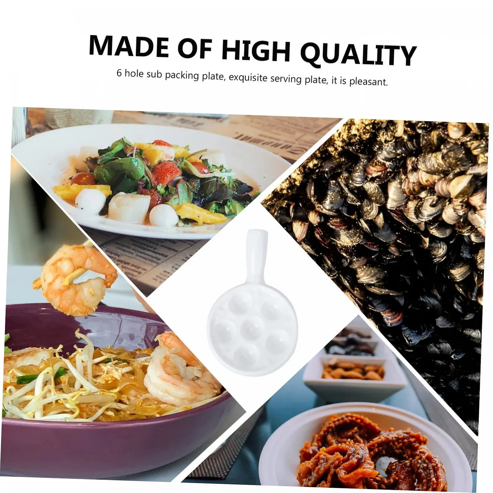 Форма SOLUSTRE для запікання равликів керамічна 6 комірок Біла, фото №5