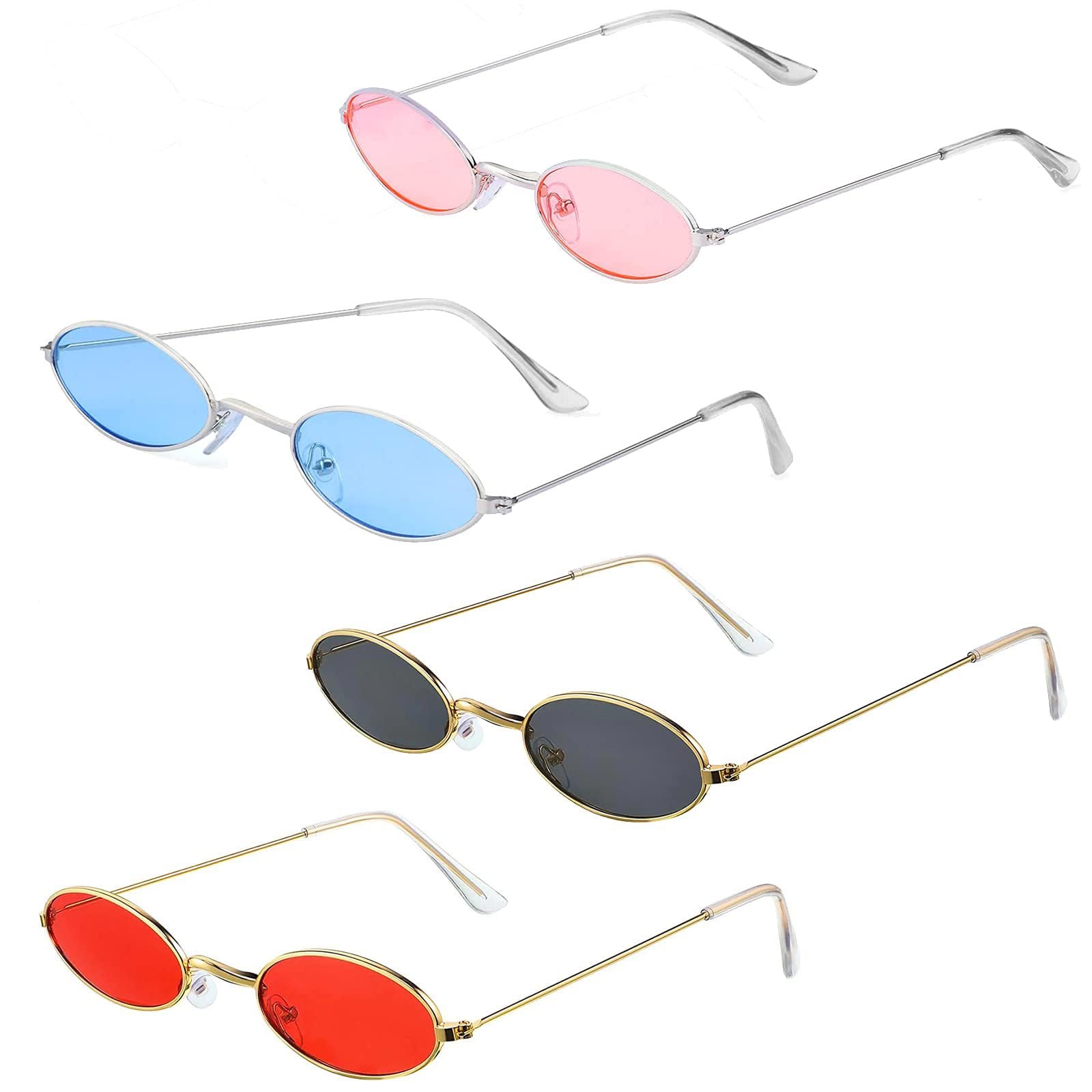 Солнцезащитные очки Retro Oval Dtoterul Металл, фото №7