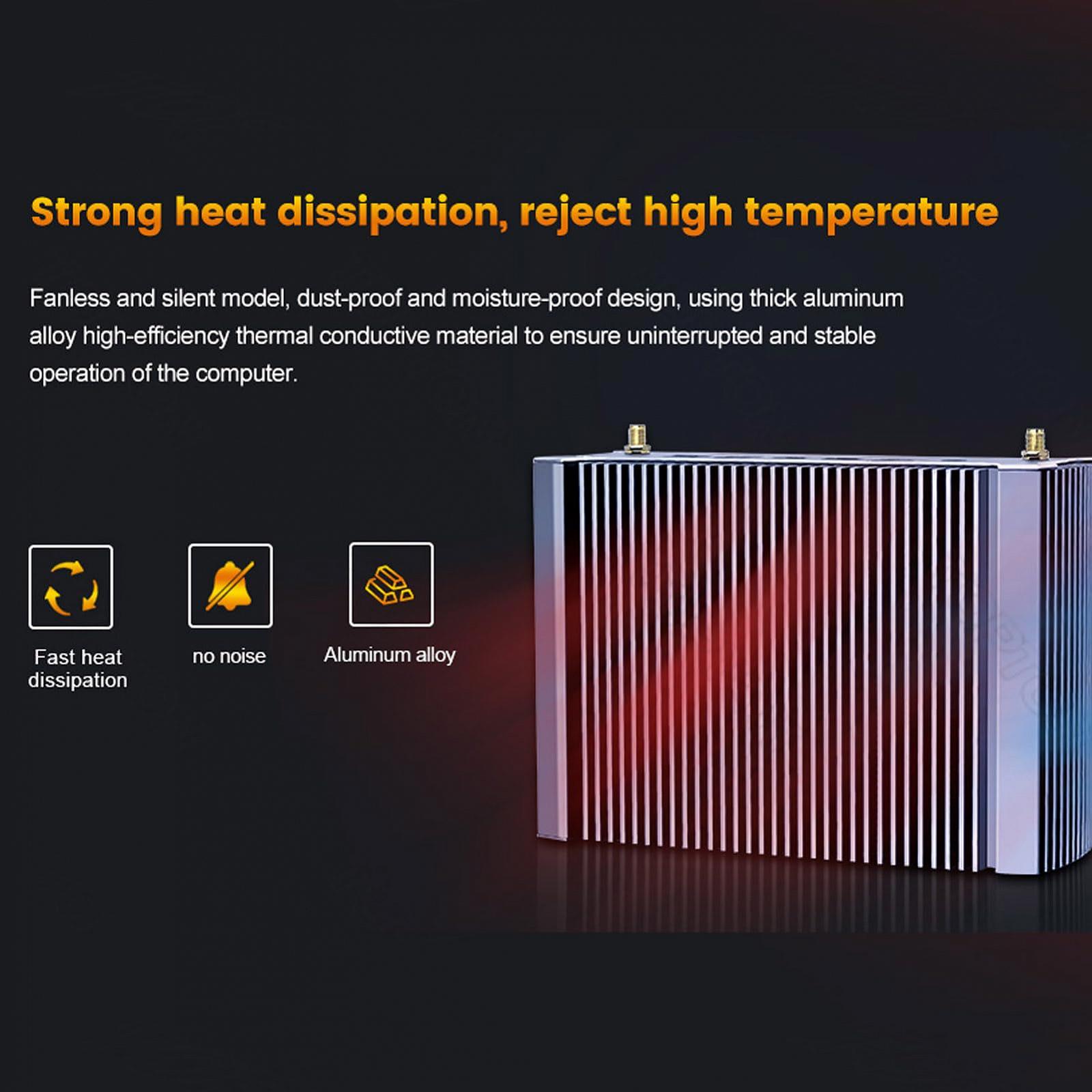 Мини-ПК KingnovyPC 4K Fanless Ryzen 7 4800U 32GB 1TB Win 11 Pro, фото №7