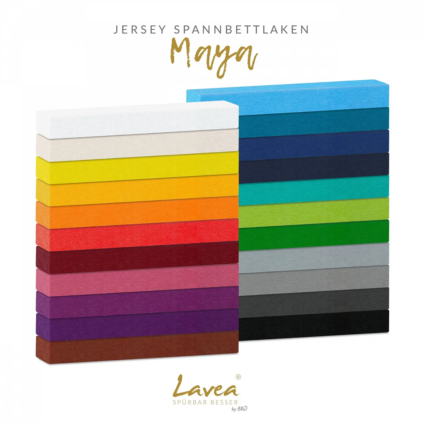 Простыня на резинке Lavea Jersey Maya 100% хлопок 120 x 200 см кремовый натуральный белый, фото №4