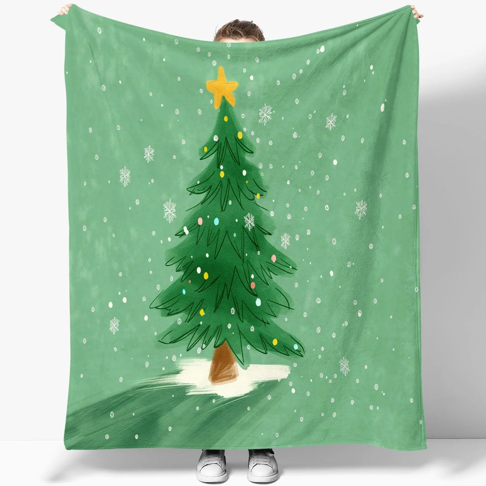 Плед Decke 200 x 220 cm Разноцветный Рисунок Сельское хозяйство Поле Трактор Фланель Флис Шерпа 3D, фото №1