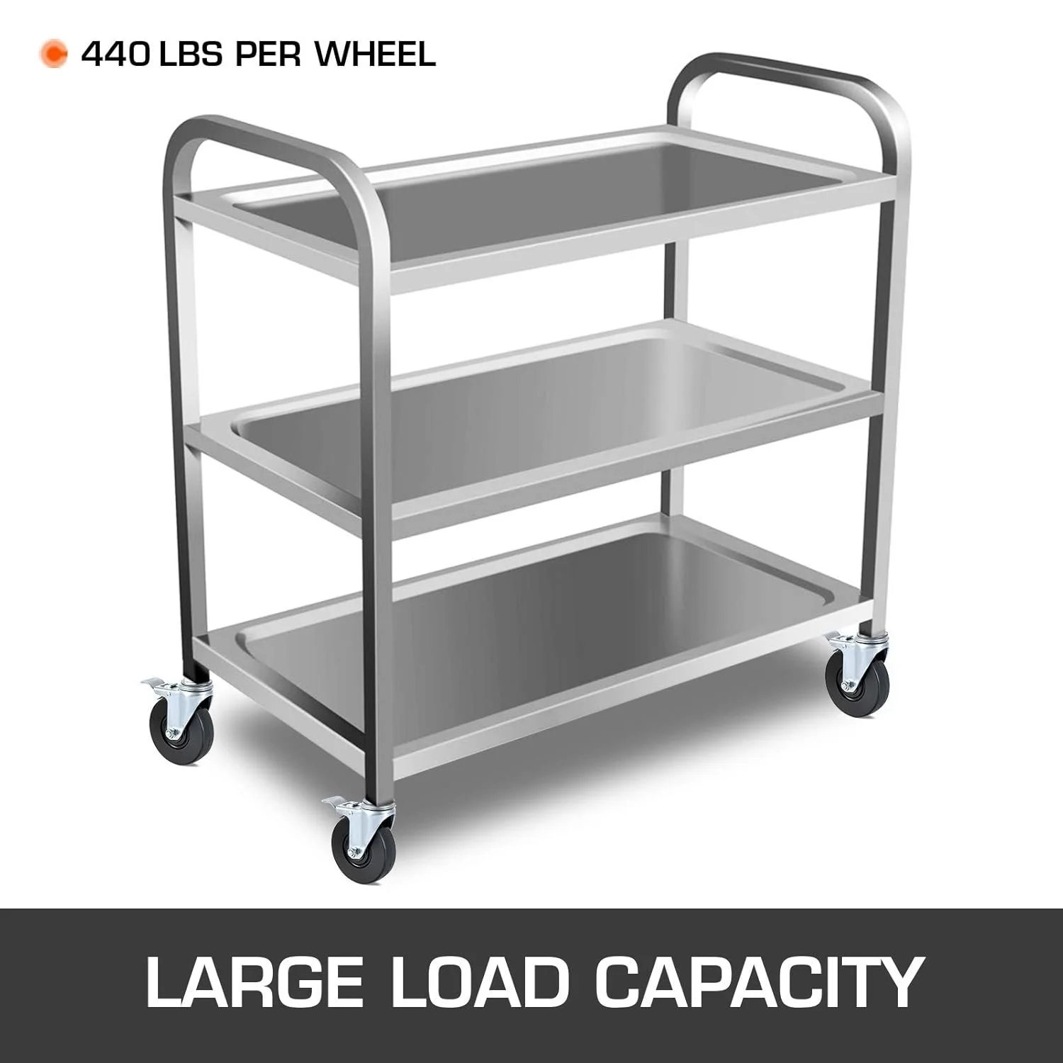 Колеса для риштувань VEVOR Baker Метал / Поворотні / Транспортні / Чорні, фото №5