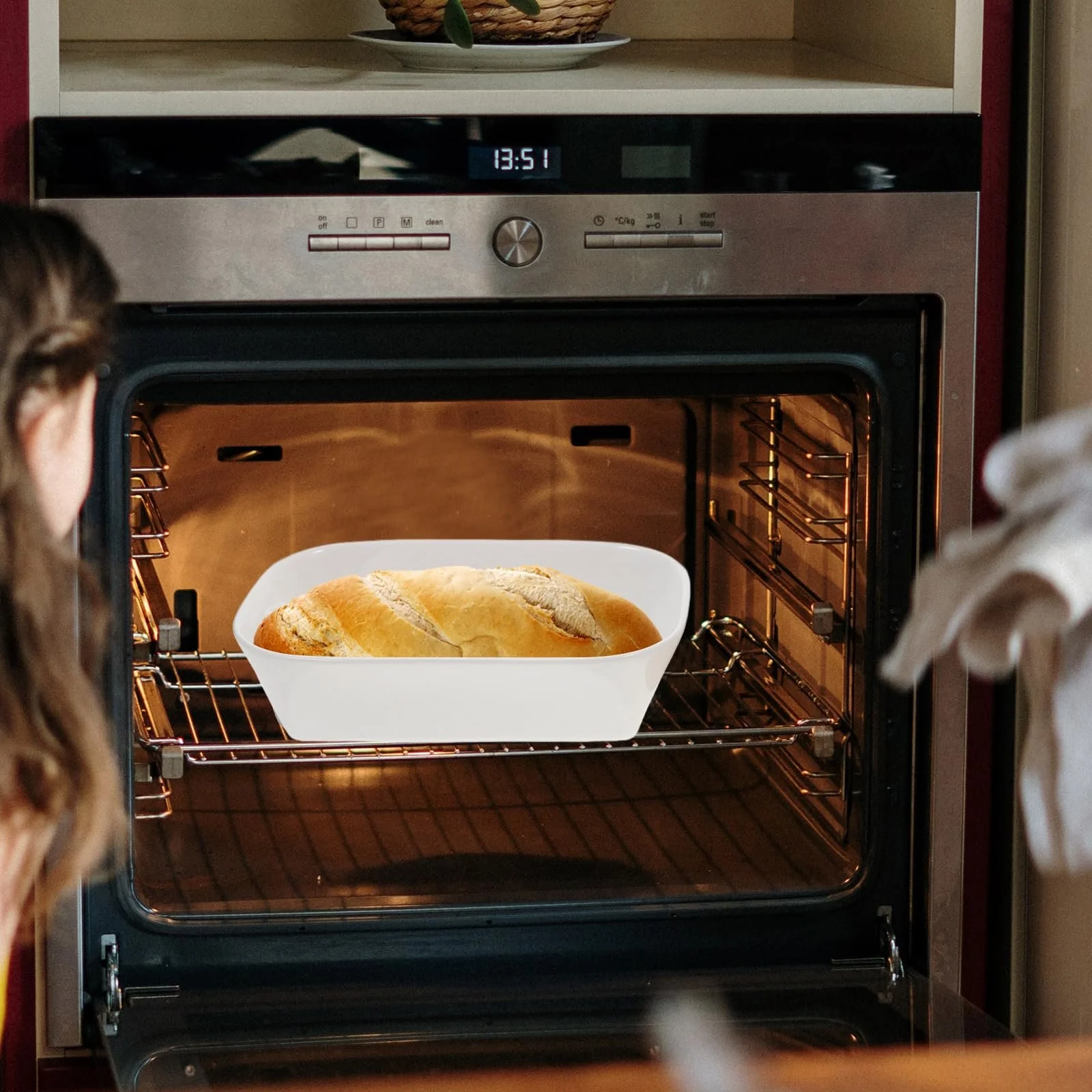 Форма для запекания DOITOOL Набор с деревянной подставкой Прямоугольная Глубокая, фото №7 Форма для запекания DOITOOL Набор с деревянной подставкой Прямоугольная Глубокая, фото №7