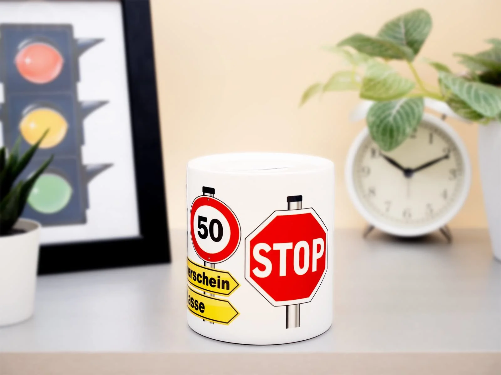 Копилка Сейф Driving Licence Керамическая Белая, фото №4