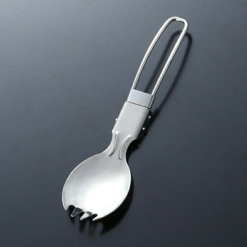Вилка Stainless Steel Складная Портативная Серебристый, фото №6
