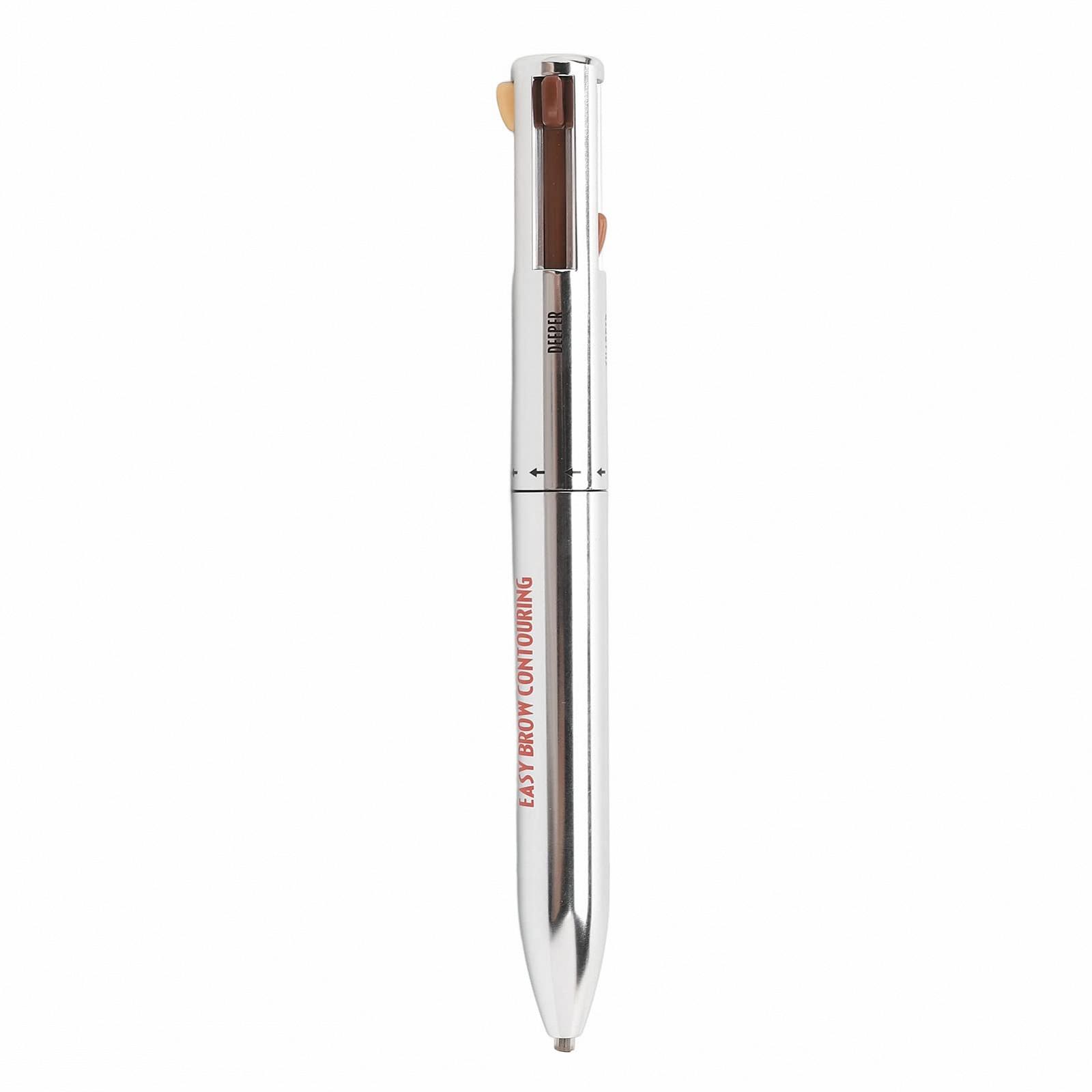 Пензель для брів Portable Professional Waterproof Durable Eyebrow Definition 4-в-1 1# Blonde, фото №1