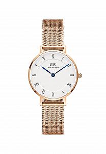 Женские часы Daniel Wellington Petite Roman Numerals, 28 мм, розовое золото, браслет - Фото 1