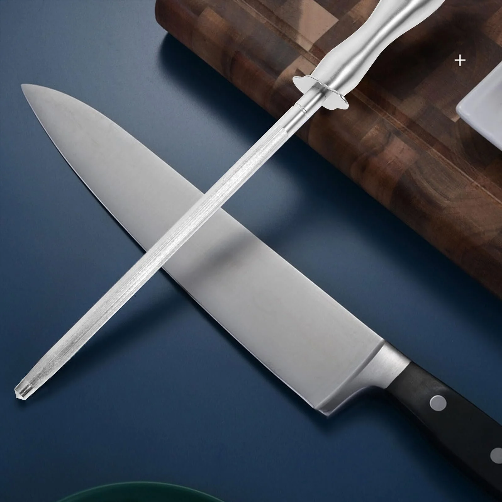 Мусат для ножів ручний Нержавіюча сталь Професійний, фото №3